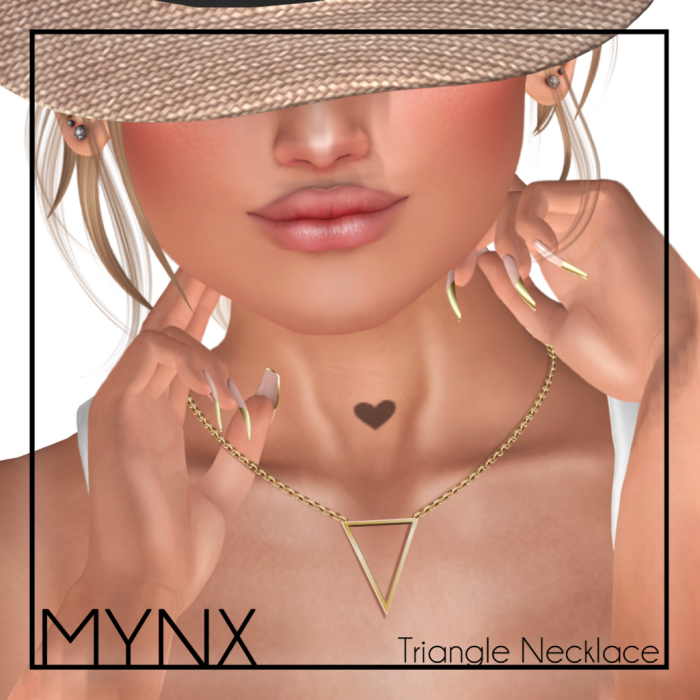{MYNX} Triangle Necklace - Gold Ad